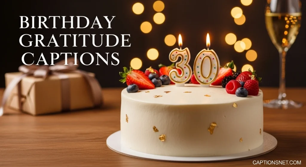 Birthday Gratitude Captions