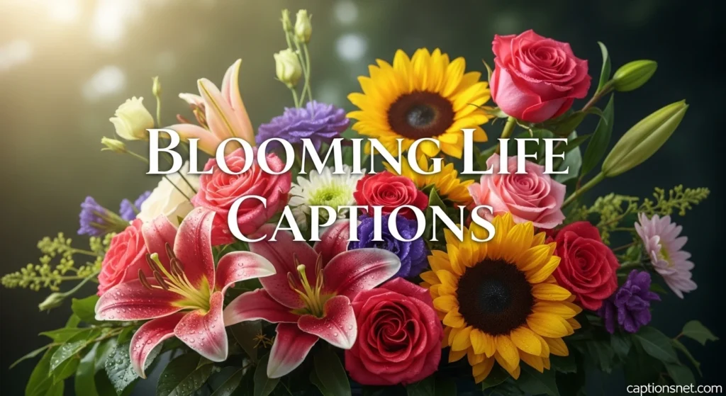 Blooming Life Captions
