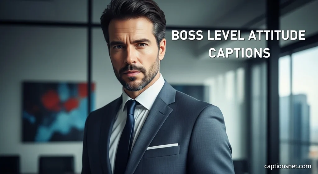 Boss Level Attitude Captions