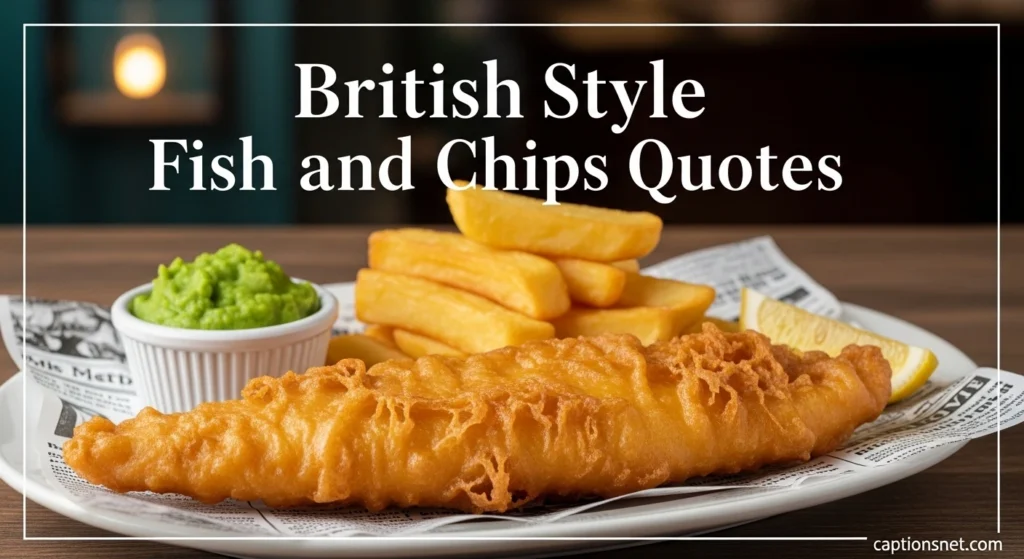 British Style Fish and Chips Quotes
