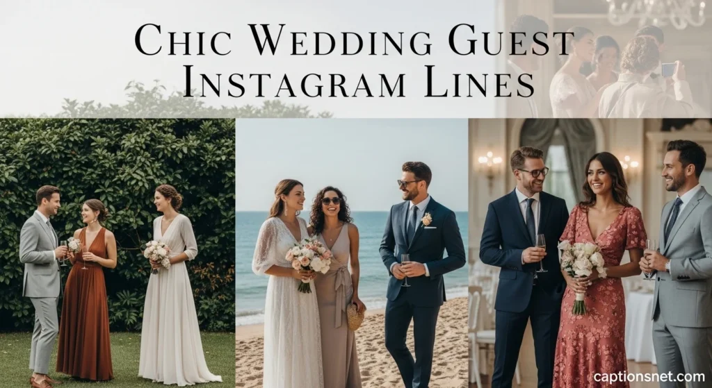 Chic Wedding Guest Instagram Lines