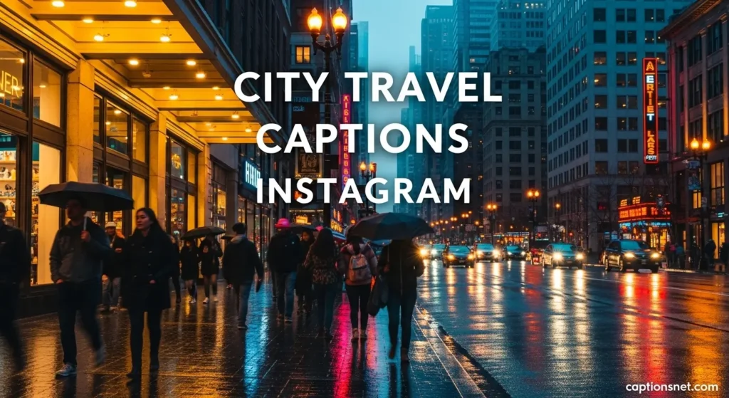 City Travel Captions Instagram