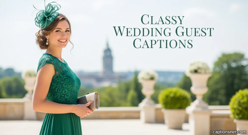 Classy Wedding Guest Captions