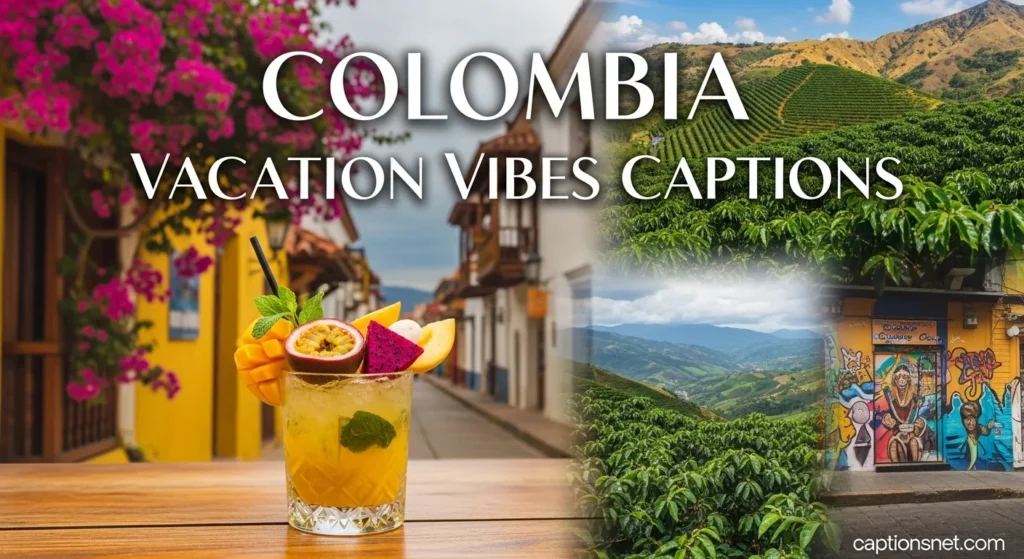 Colombia Vacation Vibes Captions