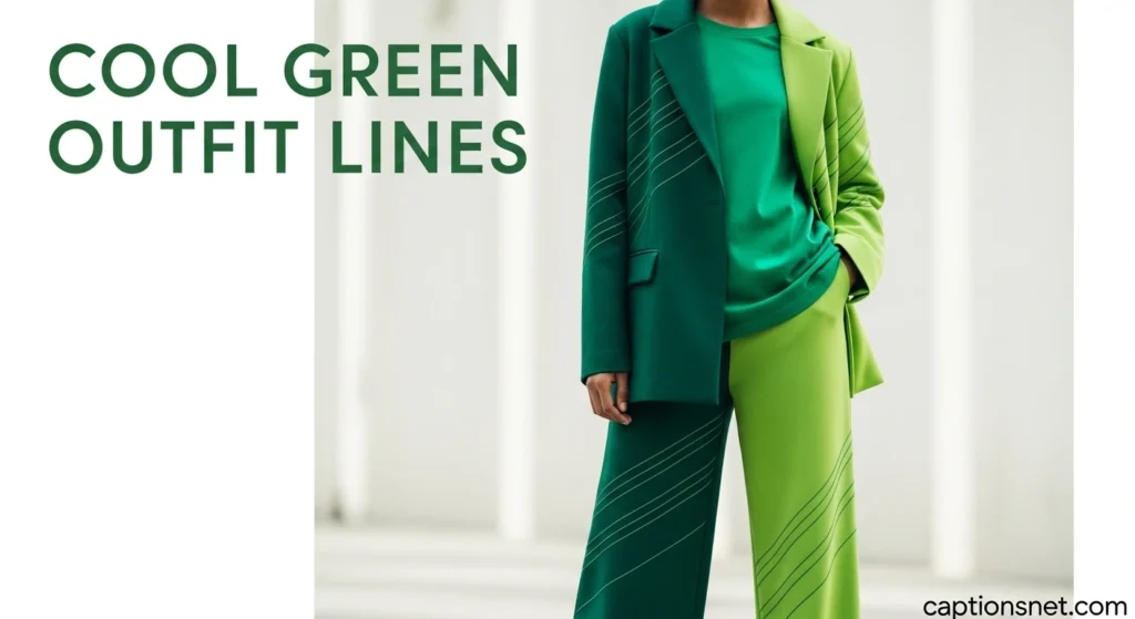 Cool Green Outfit Lines