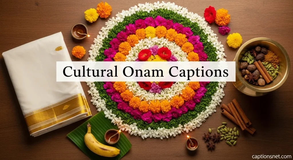Cultural Onam Captions