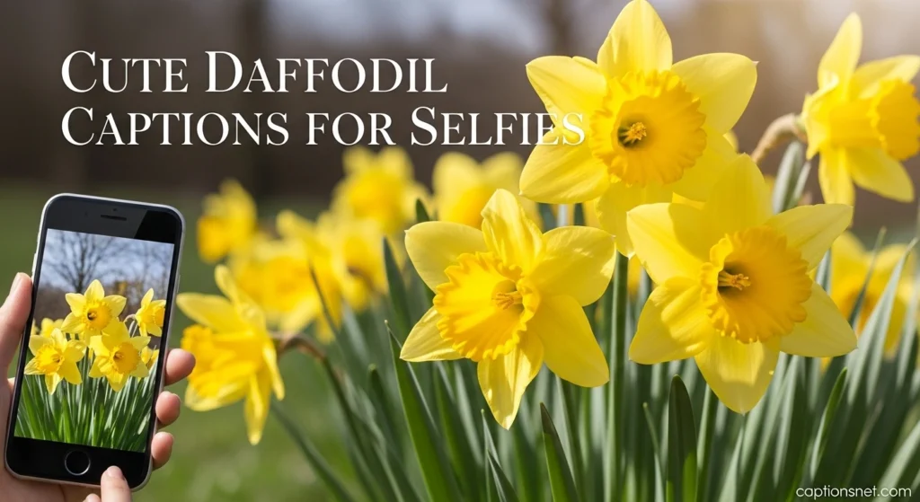 Cute Daffodil Captions for Selfies