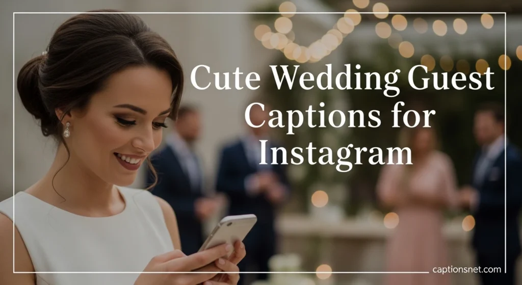 Cute Wedding Guest Captions for Instagram