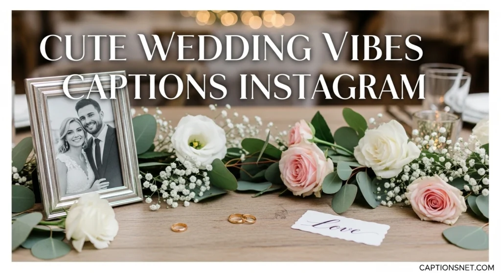Cute Wedding Vibes Captions Instagram