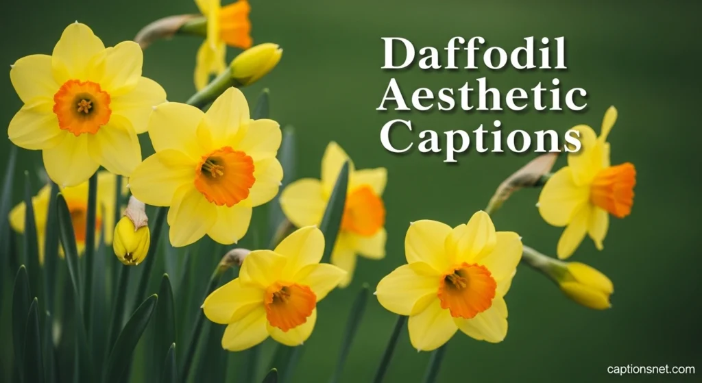 Daffodil Aesthetic Captions