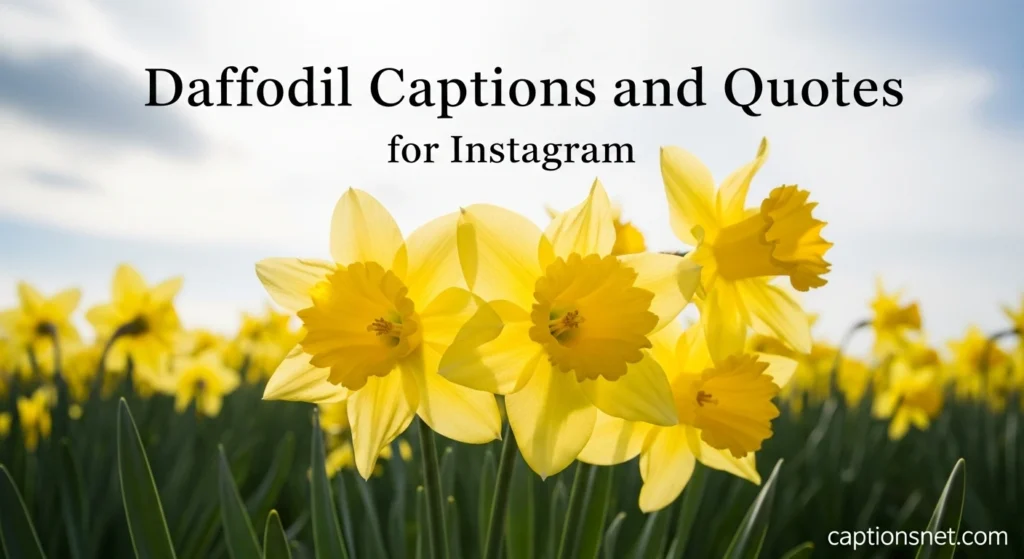 Daffodil Captions and Quotes for Instagram