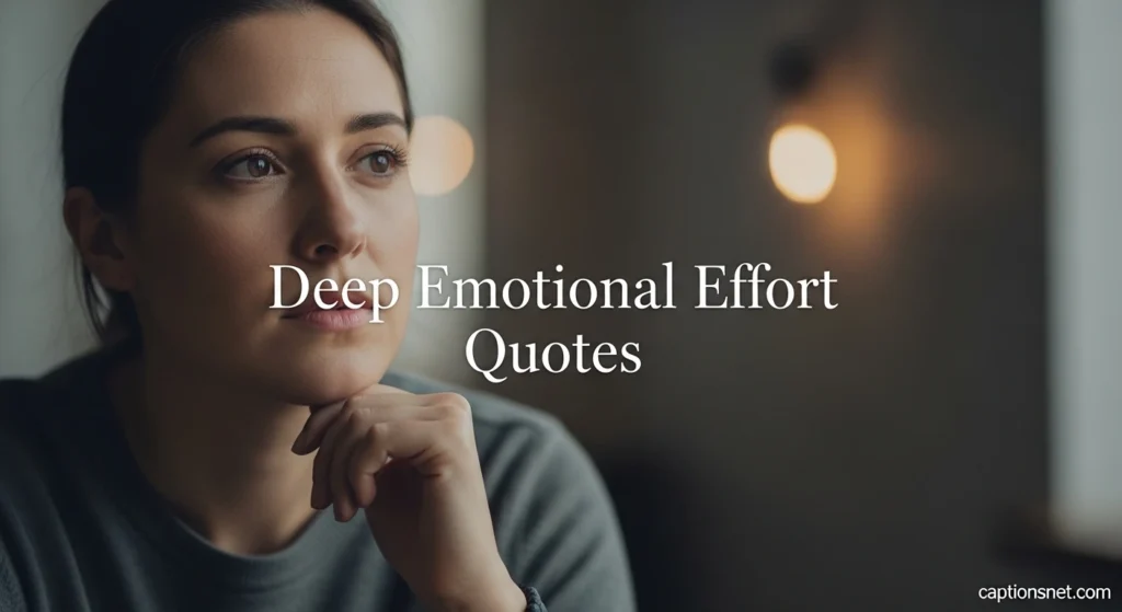 Deep Emotional Effort Quotes