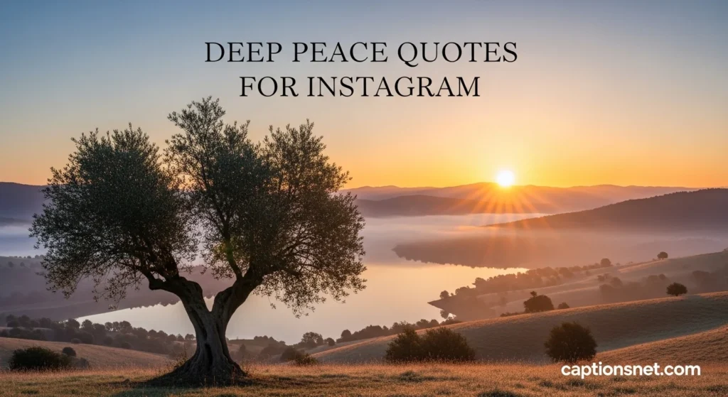 Deep Peace Quotes for Instagram