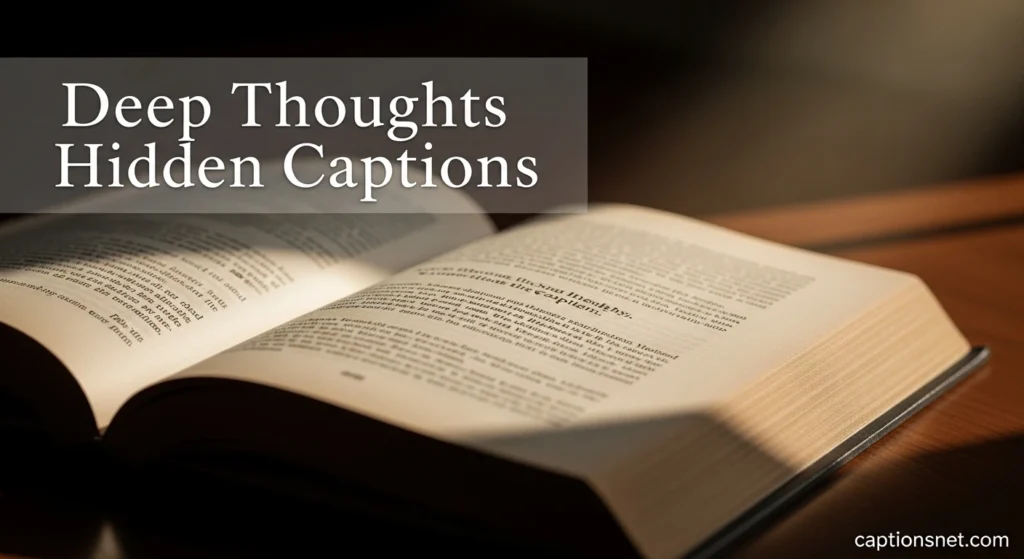Deep Thoughts Hidden Captions