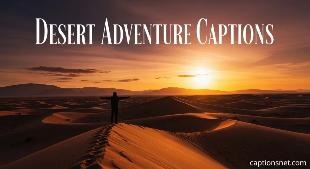 Desert Adventure Captions