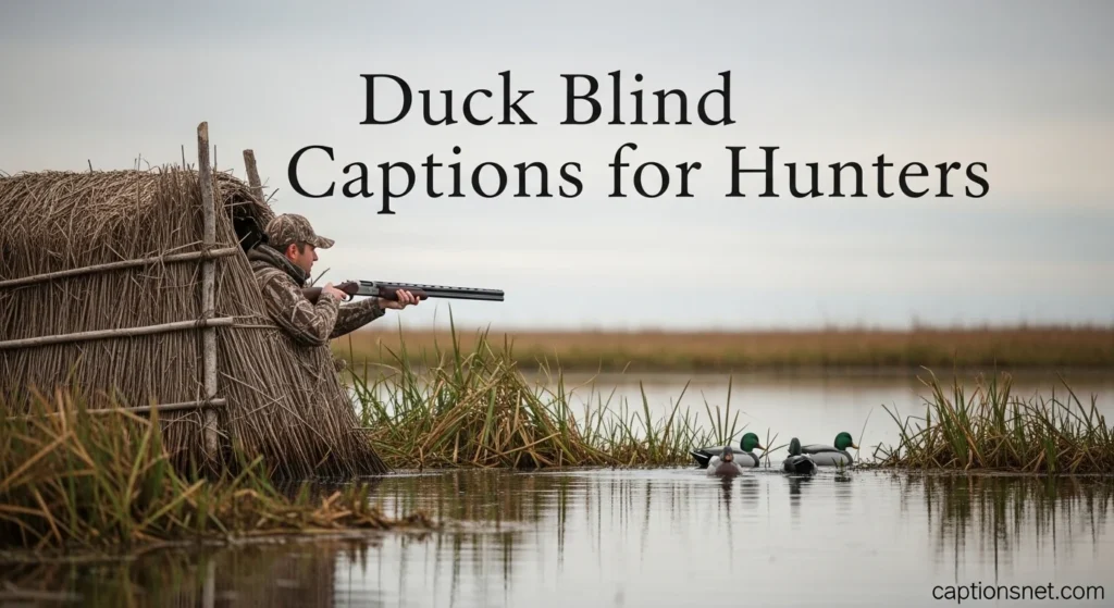 Duck Blind Captions for Hunters