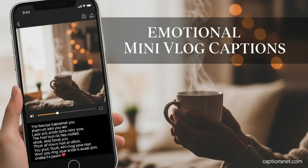 Emotional Mini Vlog Captions