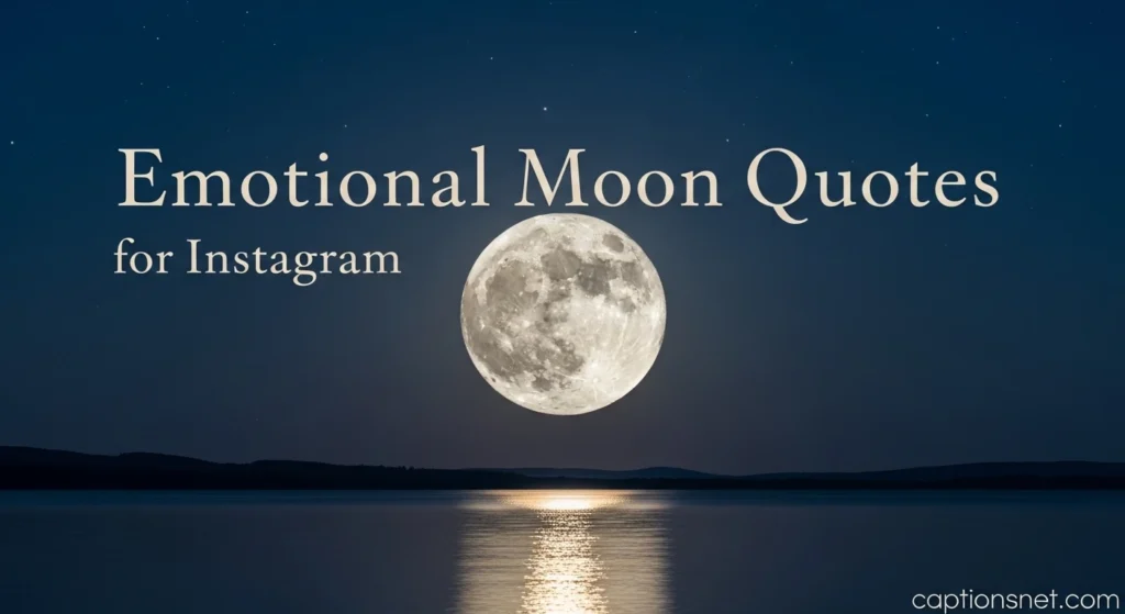 Emotional Moon Quotes for Instagram