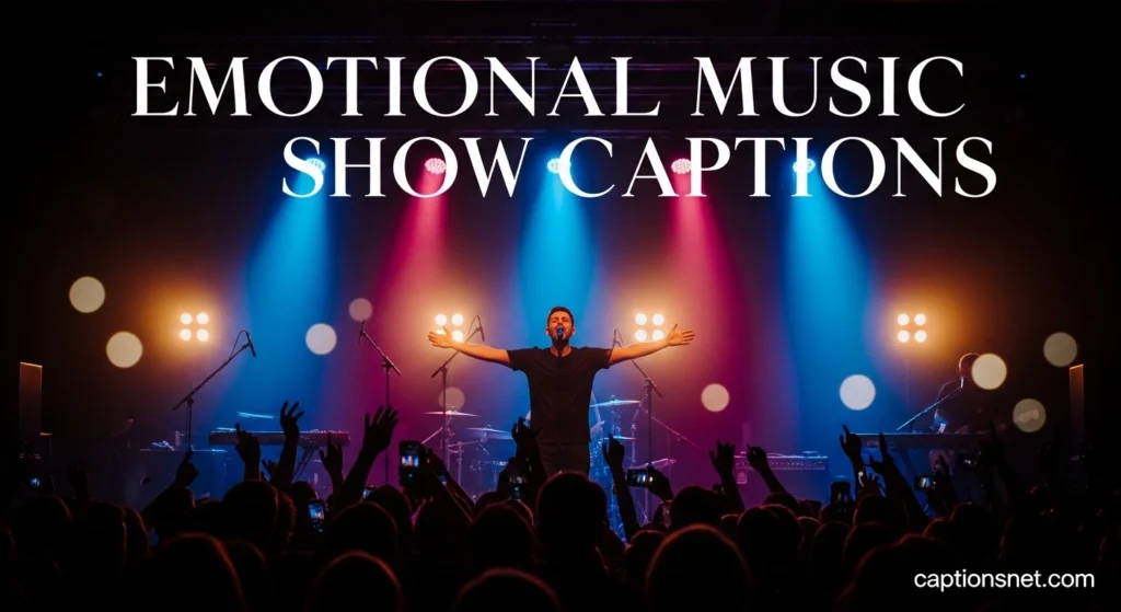 Emotional Music Show Captions