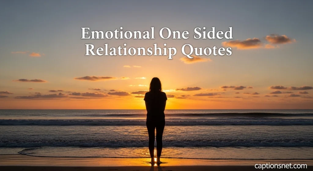 Emotional One Sided Relationship Quotes