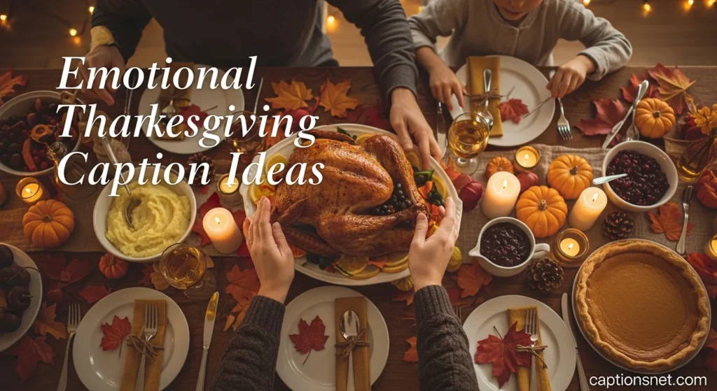Emotional Thanksgiving Caption Ideas