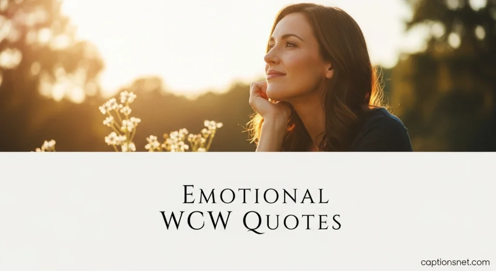 Emotional WCW Quotes