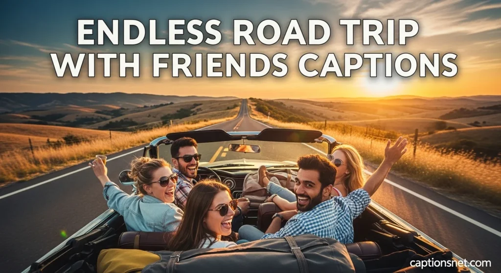 Endless Road Trip With Friends Captions