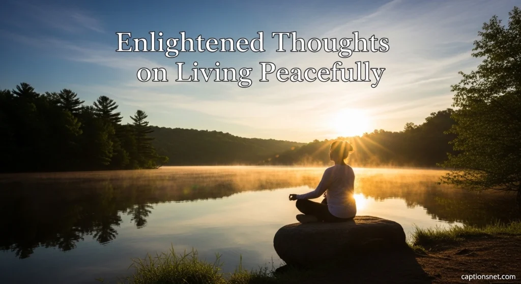 Enlightened Thoughts on Living Peacefully