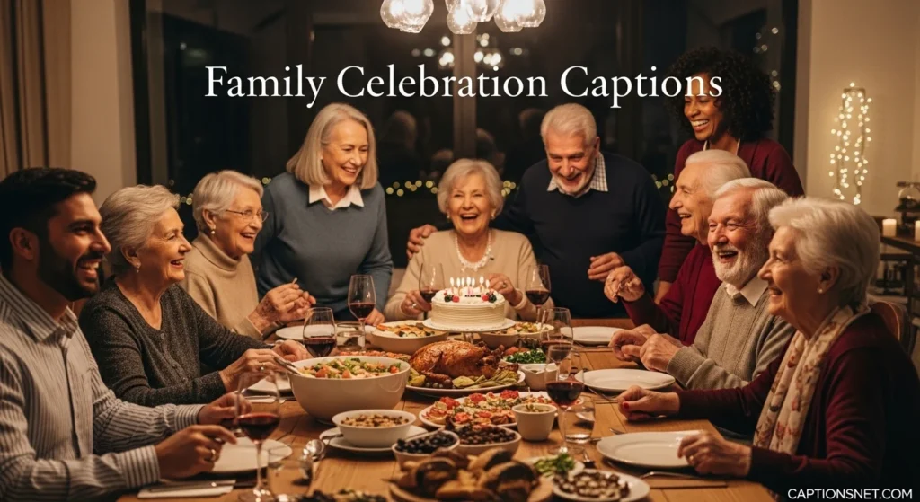 Family Celebration Captions