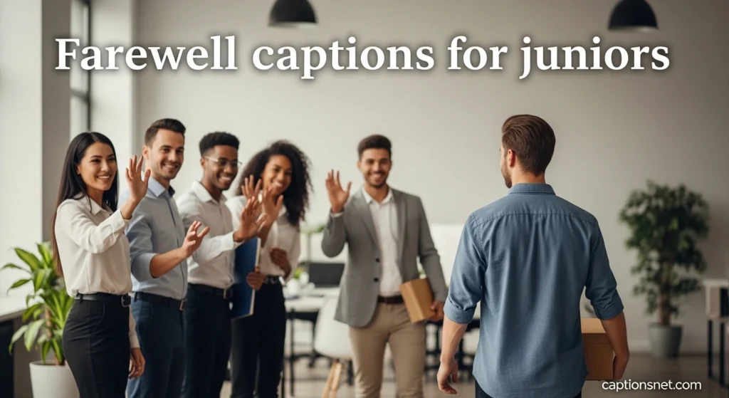 Farewell captions for juniors