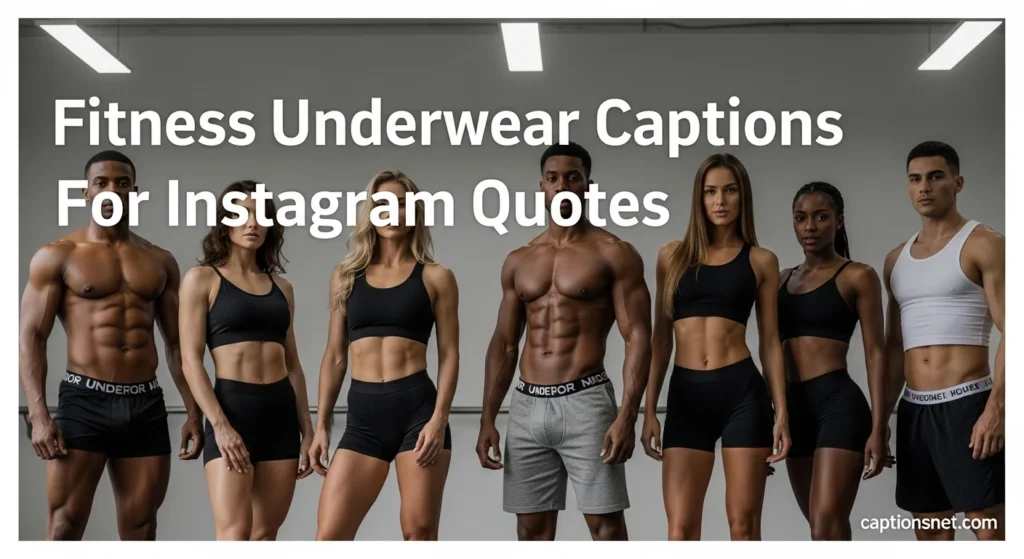 Fitness Underwear Captions For Instagram Quotes