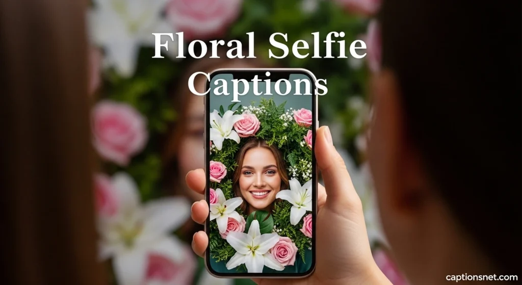Floral Selfie Captions