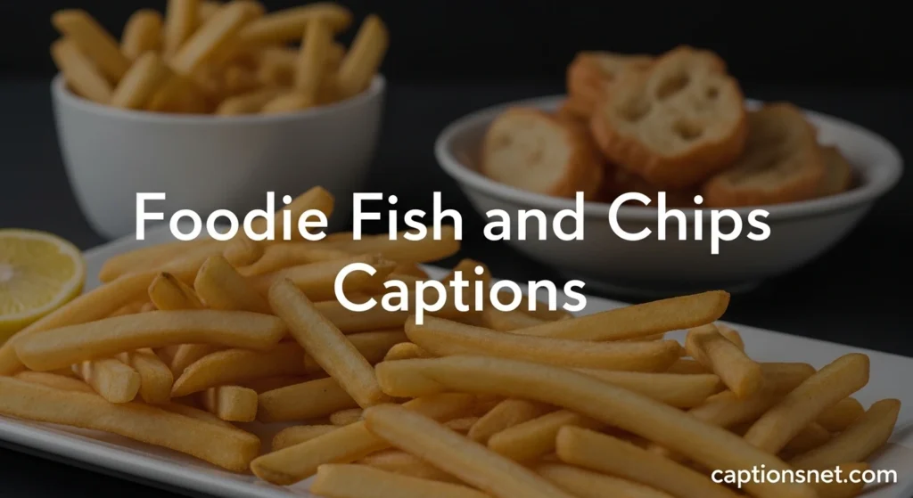 Foodie Fish and Chips Captions