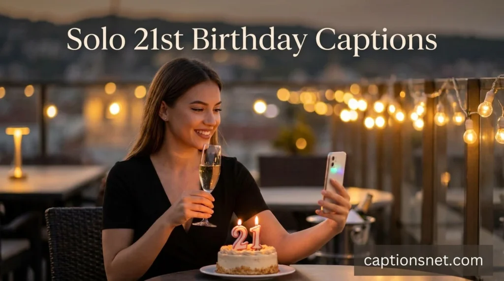 Solo 21st Birthday Captions