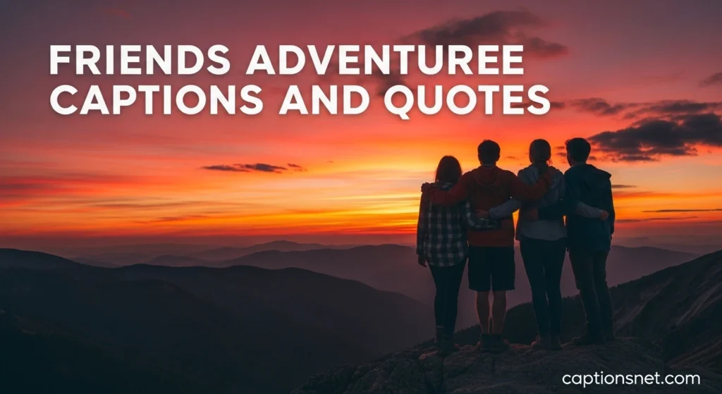 Friends Adventure Captions and Quotes