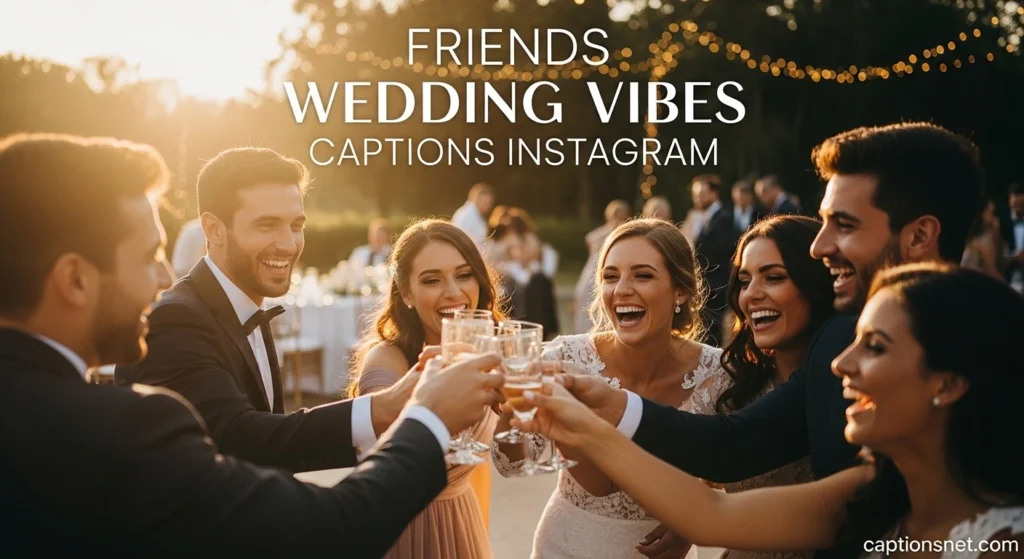 Friends Wedding Vibes Captions Instagram