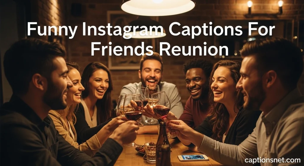 Funny Instagram Captions For Friends Reunion
