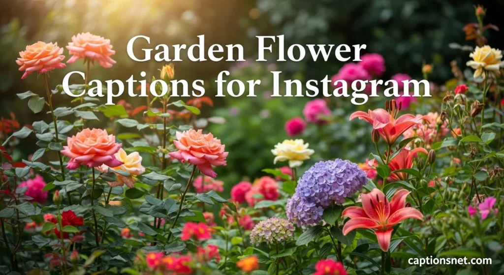 Garden Flower Captions for Instagram