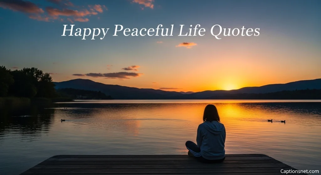 Happy Peaceful Life Quotes