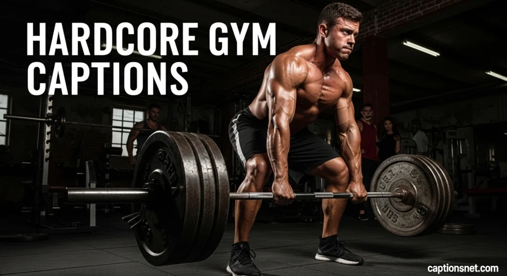 Hardcore Gym Captions