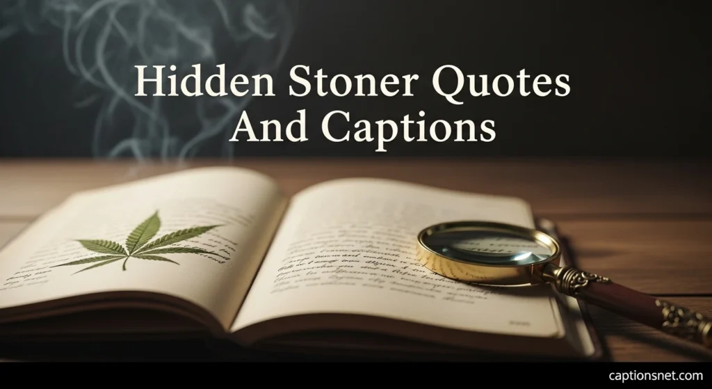 Hidden Stoner Quotes And Captions