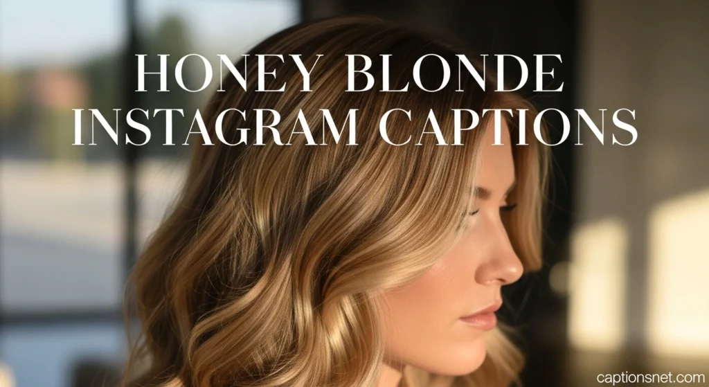 Honey Blonde Instagram Captions