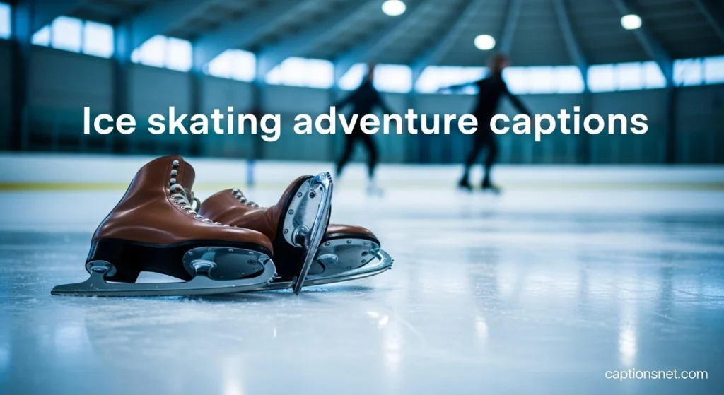 Ice skating adventure captions