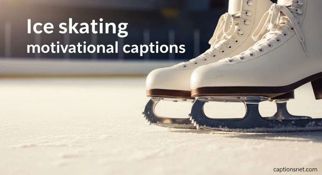 Ice skating motivational captions