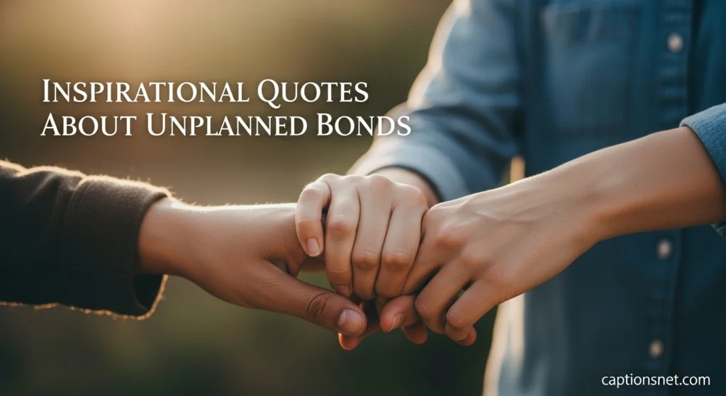 Inspirational Quotes About Unplanned Bonds