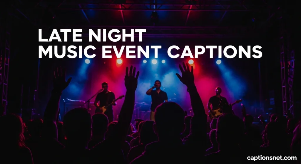 Late Night Music Event Captions
