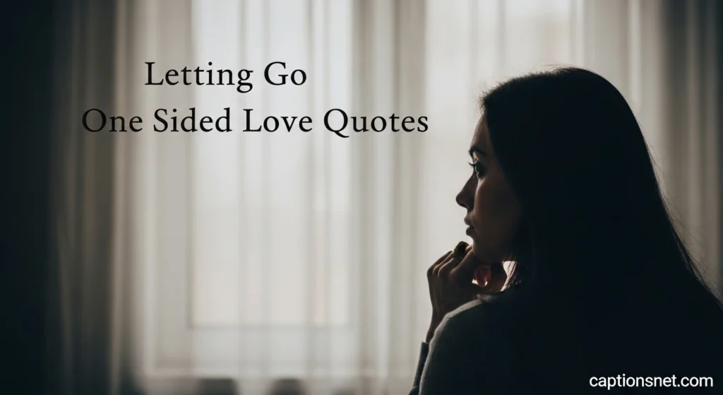 Letting Go One Sided Love Quotes