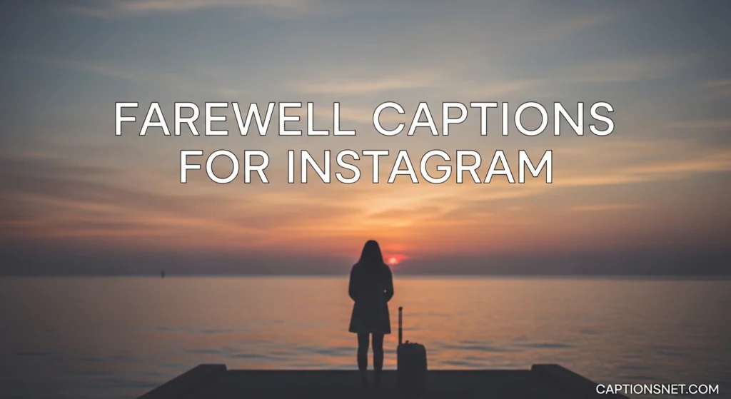 Farewell Captions for Instagram