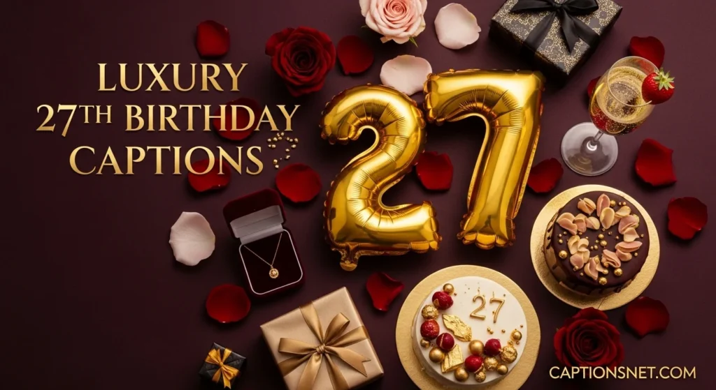 Luxury 27th Birthday Captions