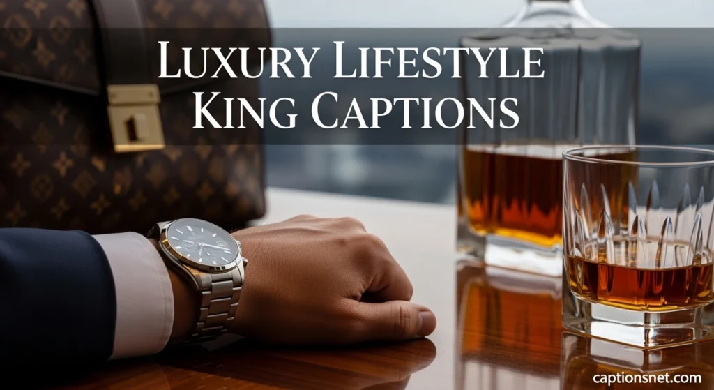 Luxury Lifestyle King Captions